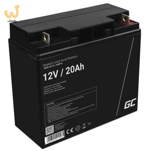 GREEN CELL AKUMULATOR ŻELOWY AGM10 12V 20AH GREEN CELL AKUMULATOR ŻELOWY AGM10 12V 20AH