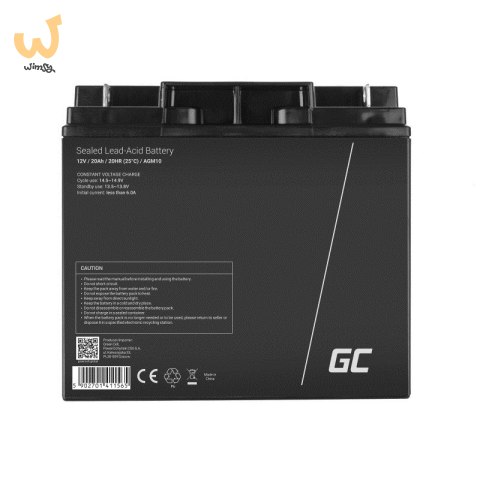 GREEN CELL AKUMULATOR ŻELOWY AGM10 12V 20AH GREEN CELL AKUMULATOR ŻELOWY AGM10 12V 20AH
