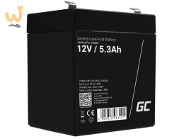 GREEN CELL AKUMULATOR ŻELOWY AGM45 12V 5.3AH