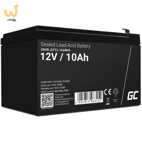 GREEN CELL AKUMULATOR ŻELOWY AGM48 12V 10AH