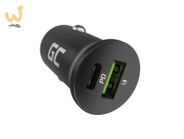 GREEN CELL ŁADOWARKA SAMOCHODOWA GC POWERRIDE NANO38 38W 6A 1X USB-C 1X USB-A