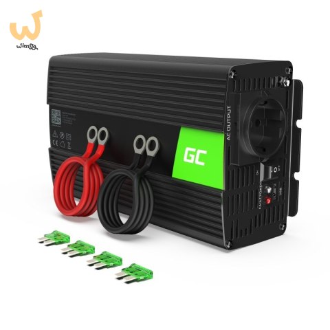 GREEN CELL PRZETWORNICA INV08 12V-230V 1000W/2000W MODYFIKOWANA SINUSOIDA GREEN CELL PRZETWORNICA INV08 12V-230V 1000W/2000W MODYFIKOWANA SINUSOIDA