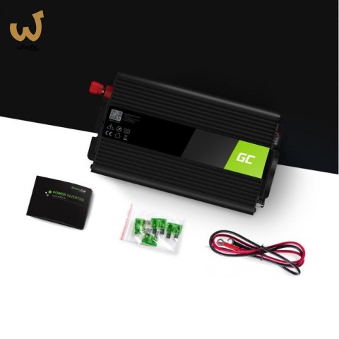 GREEN CELL PRZETWORNICA INV08 12V-230V 1000W/2000W MODYFIKOWANA SINUSOIDA GREEN CELL PRZETWORNICA INV08 12V-230V 1000W/2000W MODYFIKOWANA SINUSOIDA