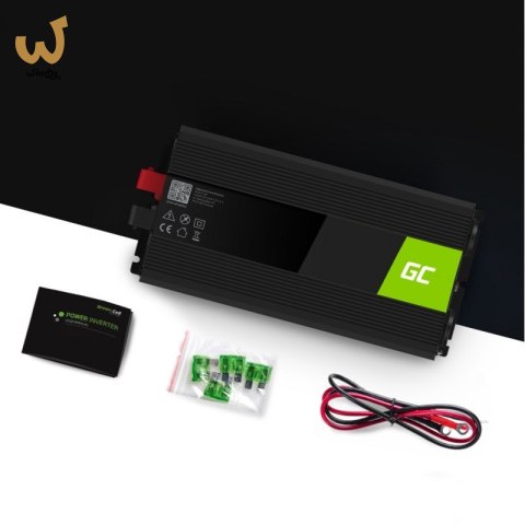 GREEN CELL PRZETWORNICA INV22 12V-230V 1500W/3000W CZYSTA SINUSOIDA GREEN CELL PRZETWORNICA INV22 12V-230V 1500W/3000W CZYSTA SINUSOIDA