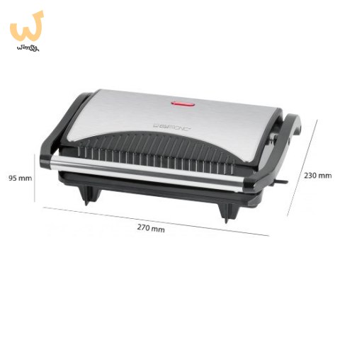 Grill Clatronic MG 3519 (stołowy-zamknięty; 700W; kolor srebrny) Grill Clatronic MG 3519 (stołowy-zamknięty; 700W; kolor srebrny)