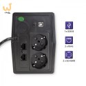 QOLTEC ZASILACZ AWARYJNY UPS 450VA | 240W | LCD | USB | RJ45