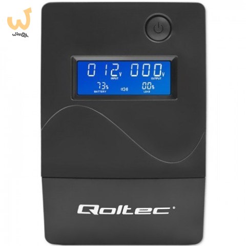 QOLTEC ZASILACZ AWARYJNY UPS 450VA | 240W | LCD | USB | RJ45 QOLTEC ZASILACZ AWARYJNY UPS 450VA | 240W | LCD | USB | RJ45