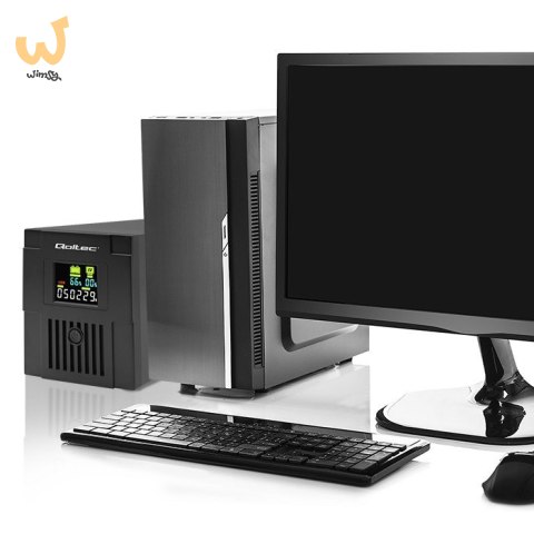 QOLTEC ZASILACZ AWARYJNY UPS LINE INTERACTIVE | MONOLITH | 1500VA | 900W | LCD | USB QOLTEC ZASILACZ AWARYJNY UPS LINE INTERACTIVE | MONOLITH | 1500VA | 900W | LCD | USB