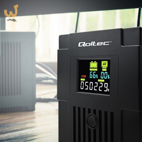 QOLTEC ZASILACZ AWARYJNY UPS LINE INTERACTIVE | MONOLITH | 1500VA | 900W | LCD | USB QOLTEC ZASILACZ AWARYJNY UPS LINE INTERACTIVE | MONOLITH | 1500VA | 900W | LCD | USB