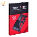 Multitool AZYMUT TOOL CARD karta wielofunkcyjna - 13 narzędzi + etui, 85/53 mm (H-O200930TC)