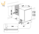 Zmywarka do zabudowy WHIRLPOOL W2I HD524 AS
