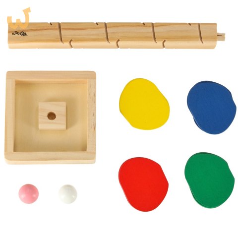 Drzewko edukacyjne klocki drewniane tor kulkowy Kulodrom Montessori Drzewko edukacyjne klocki drewniane tor kulkowy Kulodrom Montessori