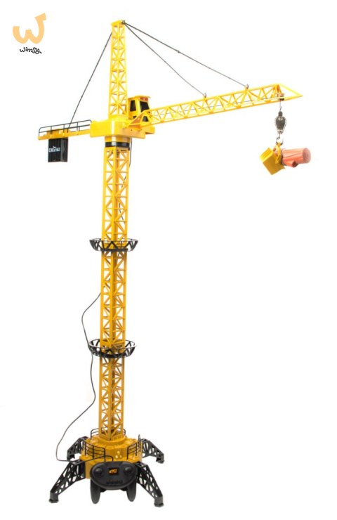 Dźwig Żuraw budowlany zdalnie sterowany RC z hakiem 4CH 128cm Dźwig Żuraw budowlany zdalnie sterowany RC z hakiem 4CH 128cm