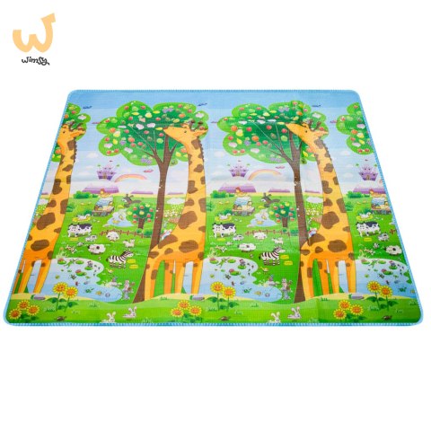 Mata edukacyjna piankowa dwustronna składana ZOO 200 x 180 x 1 cm Mata edukacyjna piankowa dwustronna składana ZOO 200 x 180 x 1 cm