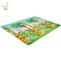 Mata edukacyjna piankowa dwustronna składana ZOO 200 x 180 x 1 cm