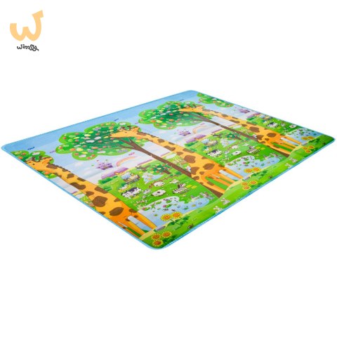 Mata edukacyjna piankowa dwustronna składana ZOO 200 x 180 x 1 cm Mata edukacyjna piankowa dwustronna składana ZOO 200 x 180 x 1 cm