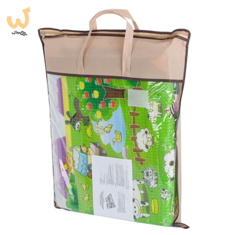 Mata edukacyjna piankowa dwustronna składana ZOO 200 x 180 x 1 cm Mata edukacyjna piankowa dwustronna składana ZOO 200 x 180 x 1 cm