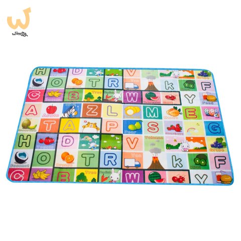 Mata edukacyjna piankowa dwustronna składana bajkowy świat 180 x 120 cm Mata edukacyjna piankowa dwustronna składana bajkowy świat 180 x 120 cm