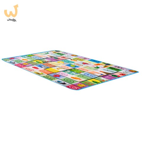 Mata edukacyjna piankowa dwustronna składana bajkowy świat 180 x 120 cm Mata edukacyjna piankowa dwustronna składana bajkowy świat 180 x 120 cm
