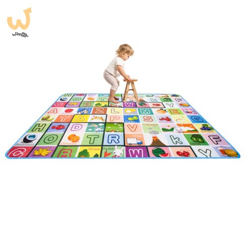 Mata edukacyjna piankowa dwustronna składana bajkowy świat 180 x 120 cm Mata edukacyjna piankowa dwustronna składana bajkowy świat 180 x 120 cm