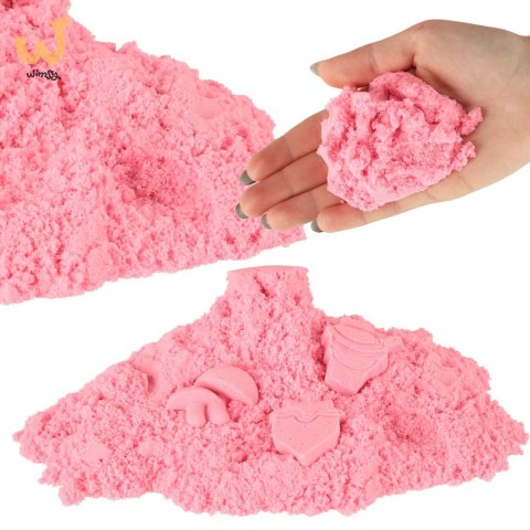 Piasek kinetyczny 1kg w woreczku różowy Piasek kinetyczny 1kg w woreczku różowy