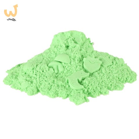 Piasek kinetyczny 1kg w woreczku zielony Piasek kinetyczny 1kg w woreczku zielony