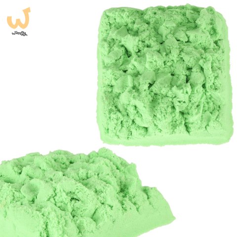Piasek kinetyczny 1kg w woreczku zielony Piasek kinetyczny 1kg w woreczku zielony
