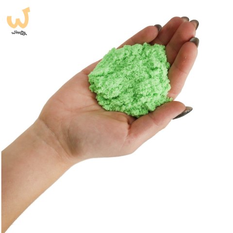 Piasek kinetyczny 1kg w woreczku zielony Piasek kinetyczny 1kg w woreczku zielony