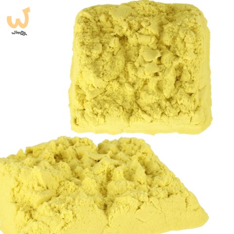 Piasek kinetyczny 1kg w woreczku żółty Piasek kinetyczny 1kg w woreczku żółty