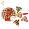 Pizza drewniany zestaw do zabawy z akcesoriami 20cm