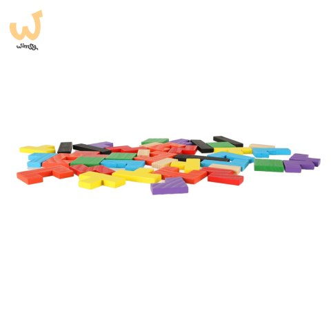 Puzzle drewniane układanka tetris klocki 40el. Puzzle drewniane układanka tetris klocki 40el.
