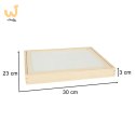 Tablica magnetyczna kredowa wielofunkcyjna farma + kredka marker gąbka