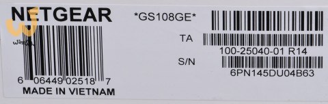 Switch Netgear GS108GE 8p Unmanaged Gigabit Switch Netgear GS108GE 8p Unmanaged Gigabit