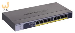 Switch Netgear GS108PP-100EUS 8p PoE 123W (PoE+: 8p) Unmanaged Gigabit