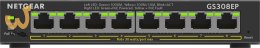 Switch Netgear GS308EP-100PES 8p PoE 62W (PoE+: 8p) Unmanaged Gigabit