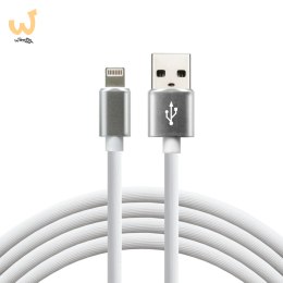 Kabel zasilający everActive CBS-1IW (USB - Lightning ; 1m; kolor biały)