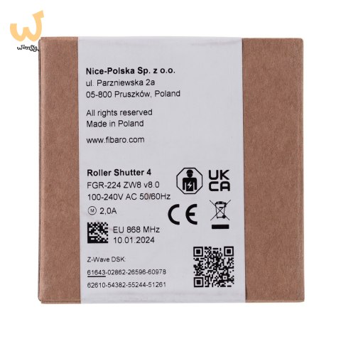 Sterownik Rolet Fibaro FGR-224 (następca FGR-223) Sterownik Rolet Fibaro FGR-224 (następca FGR-223)