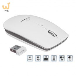 Mysz Esperanza EM120W (optyczna; 1600 DPI; kolor biały)