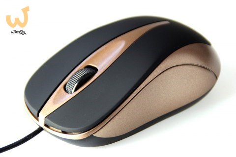 Mysz Media tech MT1091MO (optyczna; 800 DPI; kolor mosiądzu) Mysz Media tech MT1091MO (optyczna; 800 DPI; kolor mosiądzu)