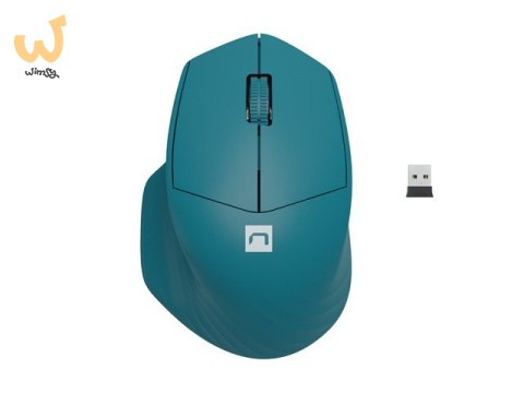 NATEC MYSZ BEZPRZEWODOWA SISKIN 2 1600DPI NIEBIESKA BLUETOOTH 5.0 + 2.4GHZ NMY-1971