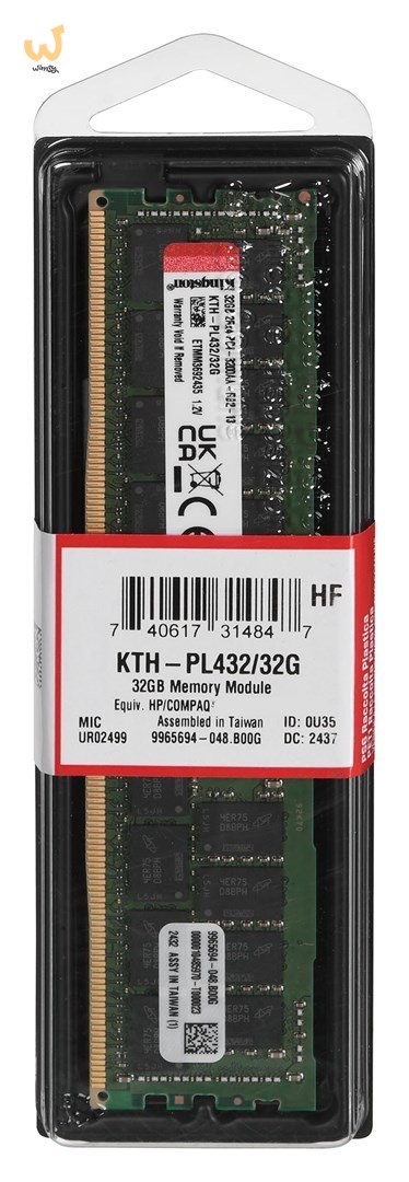 Pamięć Kingston dedykowana do HPE/HP 32GB DDR4-3200Mhz Reg ECC Module Pamięć Kingston dedykowana do HPE/HP 32GB DDR4-3200Mhz Reg ECC Module