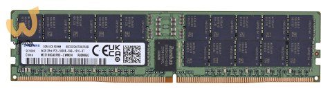 Samsung RDIMM 64GB DDR5 2Rx4 5600MHz PC5-44800 ECC REGISTERED M321R8GA0PB0-CWM Samsung RDIMM 64GB DDR5 2Rx4 5600MHz PC5-44800 ECC REGISTERED M321R8GA0PB0-CWM