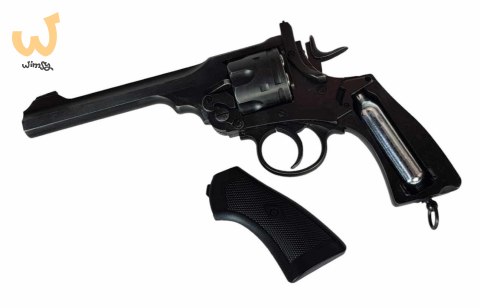 Rewolwer WEBLEY MKVI .455 Service kal.5,5 mm Diabolo łuski 6-strzał. lufa 6" CO2 Battlefield Ekp do17J Rewolwer WEBLEY MKVI .455 Service kal.5,5 mm Diabolo łuski 6-strzał. lufa 6" CO2 Battlefield Ekp do17J