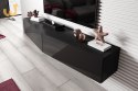 Szafka RTV VIGO SLANT 180cm (2x90) czarny/czar.poł