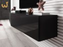 Szafka RTV VIGO SLANT 180cm (2x90) czarny/czar.poł