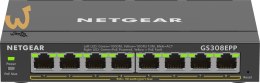 Switch Netgear GS308EPP-100PES 8p PoE 123W (PoE+: 8p) Unmanaged Gigabit
