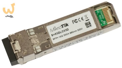 Wkładka SPF+ Mikrotik S+85DLC03D 1G / 10G Dual LC UPC MM 300m Wkładka SPF+ Mikrotik S+85DLC03D 1G / 10G Dual LC UPC MM 300m