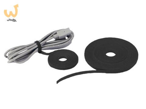 ALANTEC Opaska rzepowa do kabli szer. 9mm długość 5m czarna ALANTEC Opaska rzepowa do kabli szer. 9mm długość 5m czarna