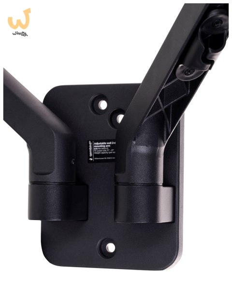 GEMBIRD REGULOWANE RAMIĘ NA 2 MONITORY DO MONTAŻU NA ŚCIANIE 17-27, 100X100MM, DO 7 KG GEMBIRD REGULOWANE RAMIĘ NA 2 MONITORY DO MONTAŻU NA ŚCIANIE 17-27, 100X100MM, DO 7 KG