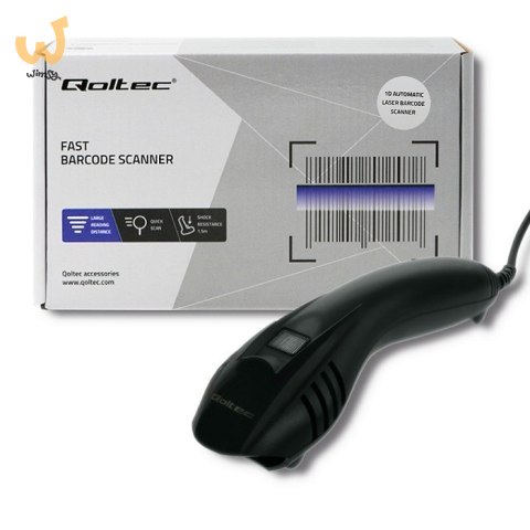Skaner kodów kreskowych Qoltec 50861 Skaner kodów kreskowych Qoltec 50861